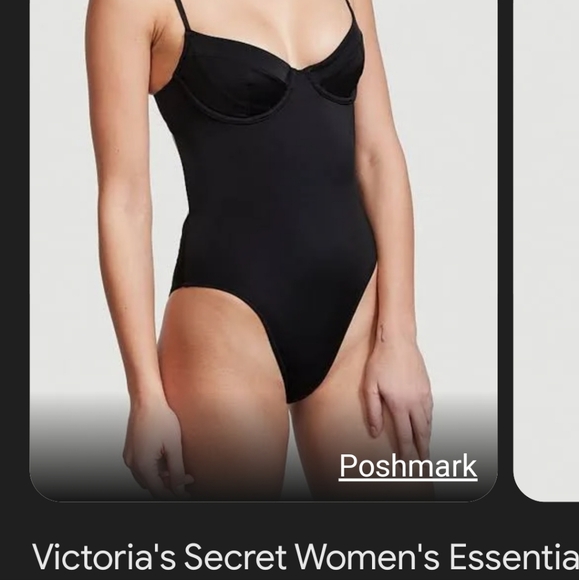 Victoria's Secrets Black One Pc. Bathing Suit womens sz Medium NWT!! - Picture 7 of 15